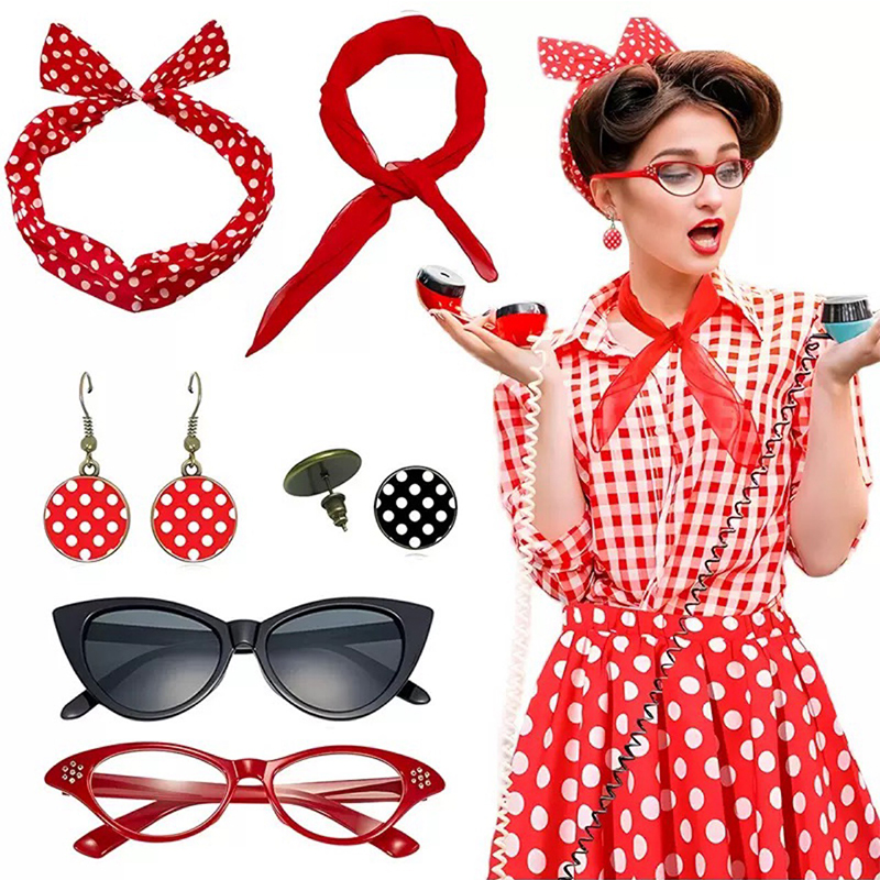 Women'S Accessories In The 1950S - 1950년대 멋진 드레스 의상 액세서리 세트