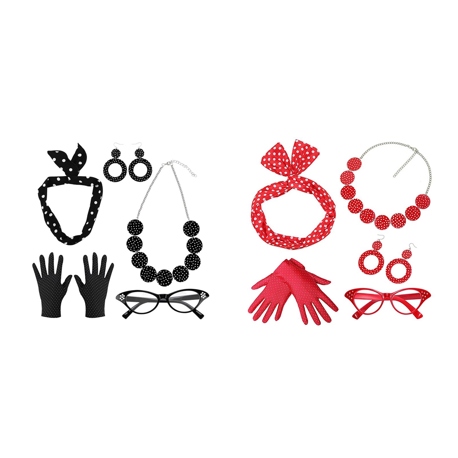 Women'S Accessories In The 1950S - 5팩 1950년대 여성 의상 세트 안경