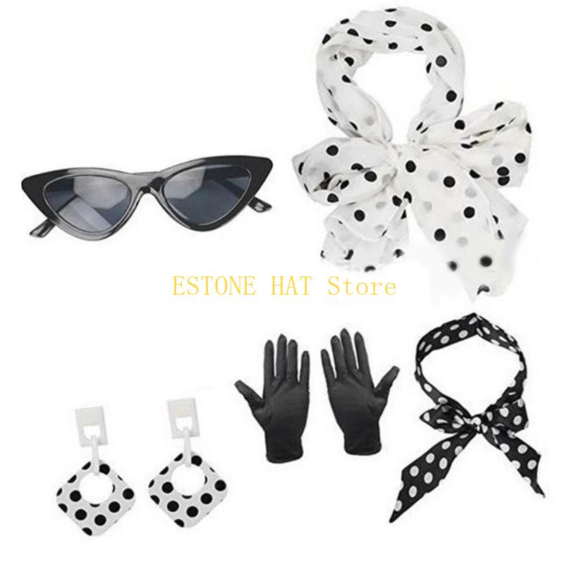 Women'S Accessories In The 1950S - 49MF 5피스 로커빌리 액세서리 1950년대 의상
