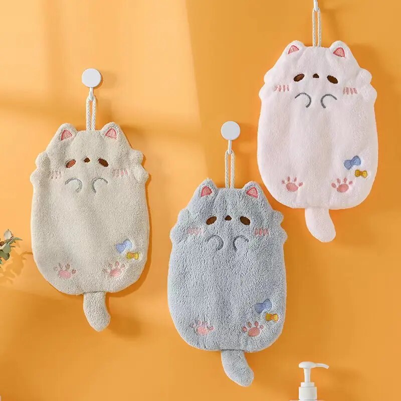 Women Kitchen Accessories - 도매 귀여운 만화 Tanuki 교수형 수건