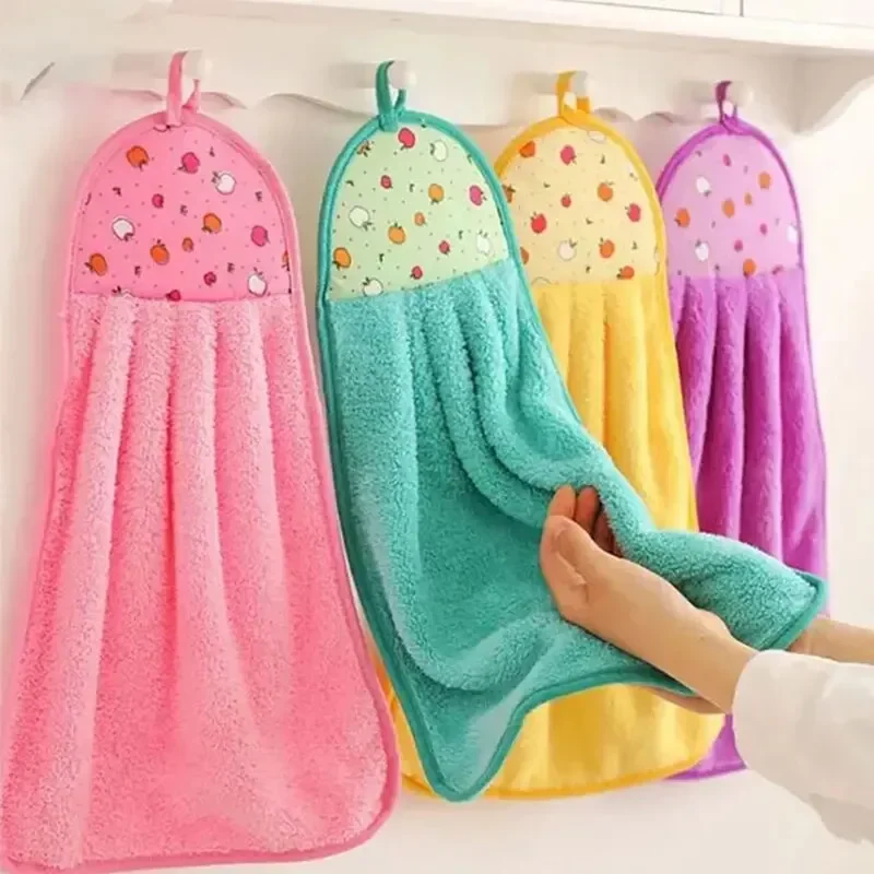 Women Kitchen Accessories - 1pcs 산호 벨벳 욕실용품, 부드러운 손수건,
