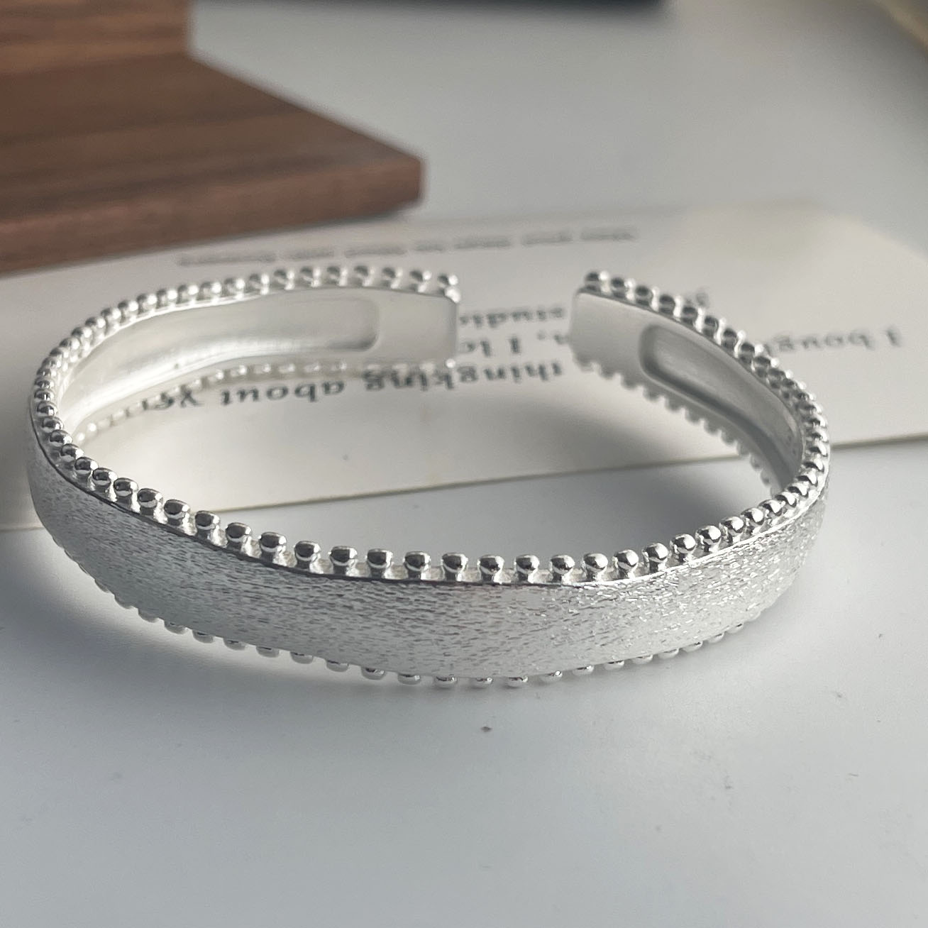 Resin Bangle Bracelet - 여성을위한 100% 솔리드 925 스털링 실버