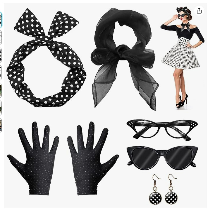 Women'S Accessories In The 1950S - 디스코 코스튬 액세서리, 멋진 원피스 고양이