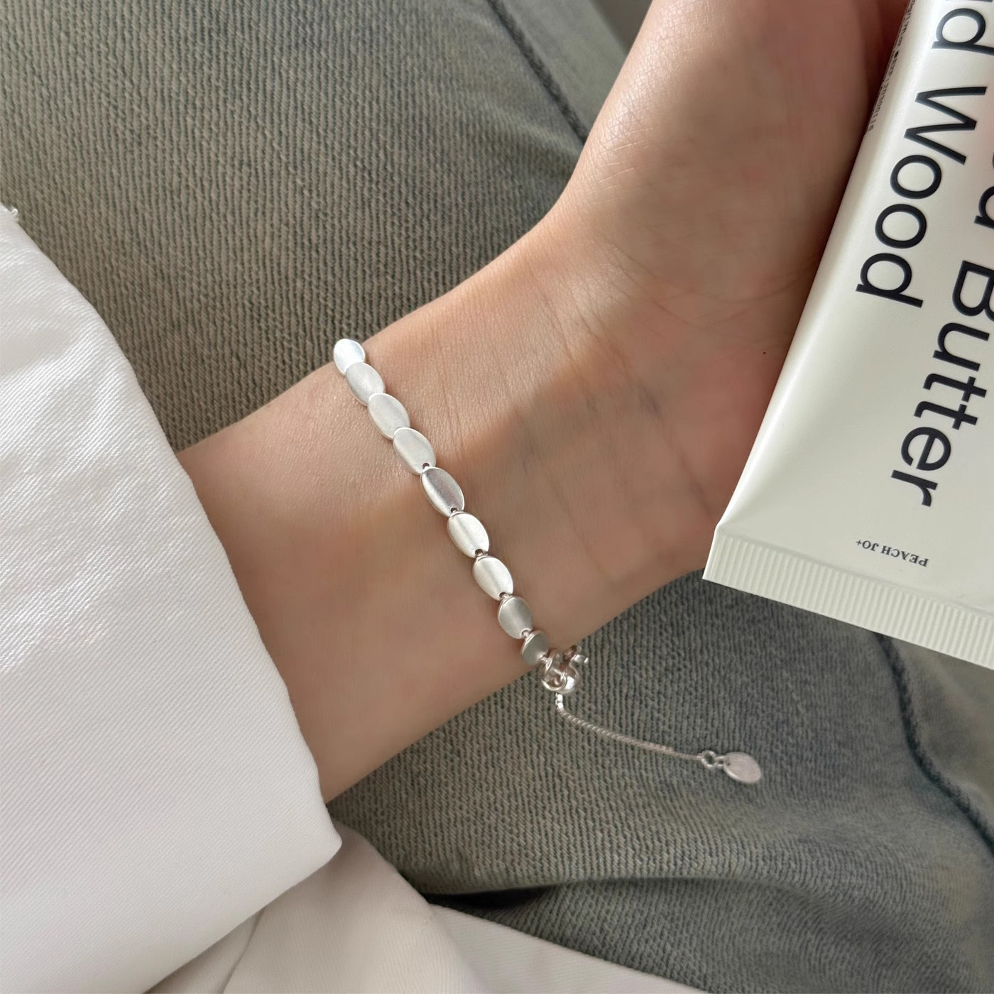 여성을위한 100% 솔리드 925 스털링 실버 레트로  - Resin Bangle Bracelet 리뷰 및 가격