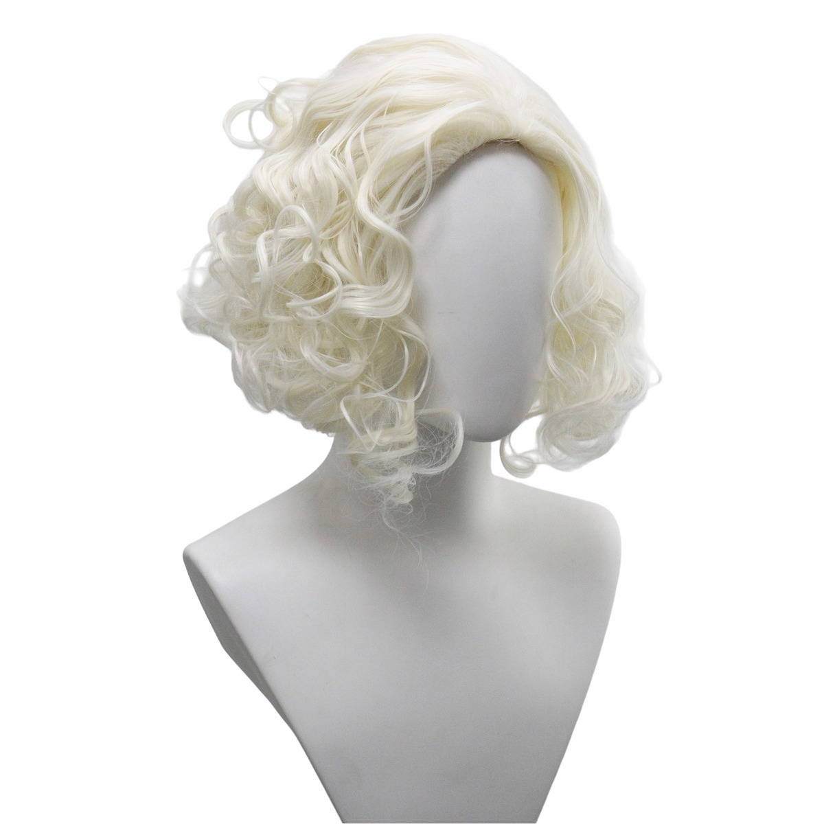 플래티넘 블론드 핑거 웨이브 가발 1950년대 레트로  - Women'S Accessories In The 1950S 리뷰 및 가격