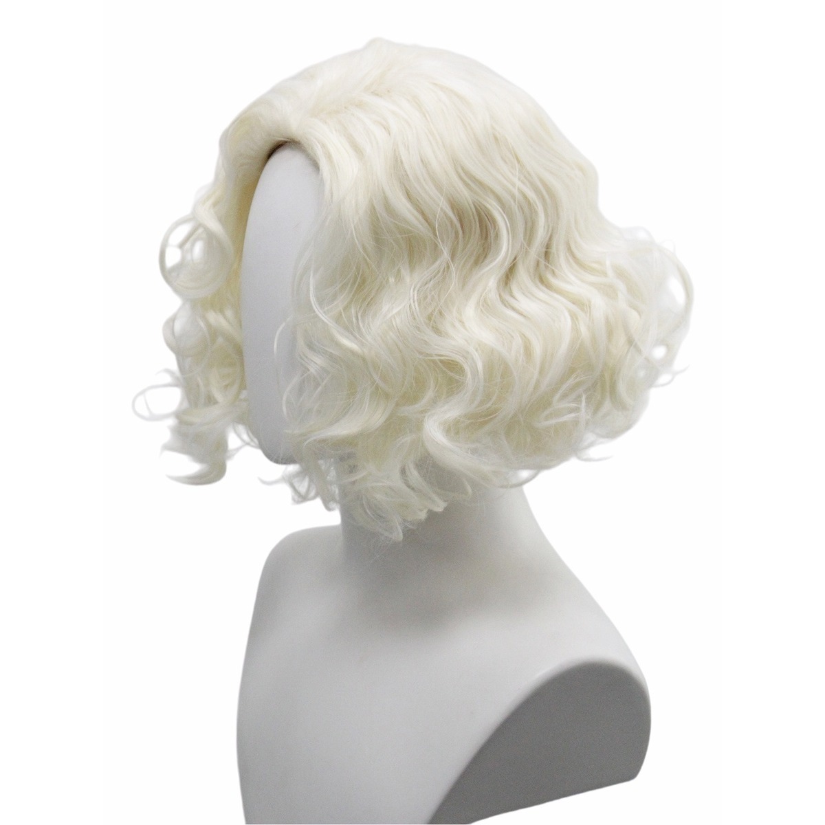 플래티넘 블론드 핑거 웨이브 가발 1950년대 레트로  - Women'S Accessories In The 1950S 리뷰 및 가격