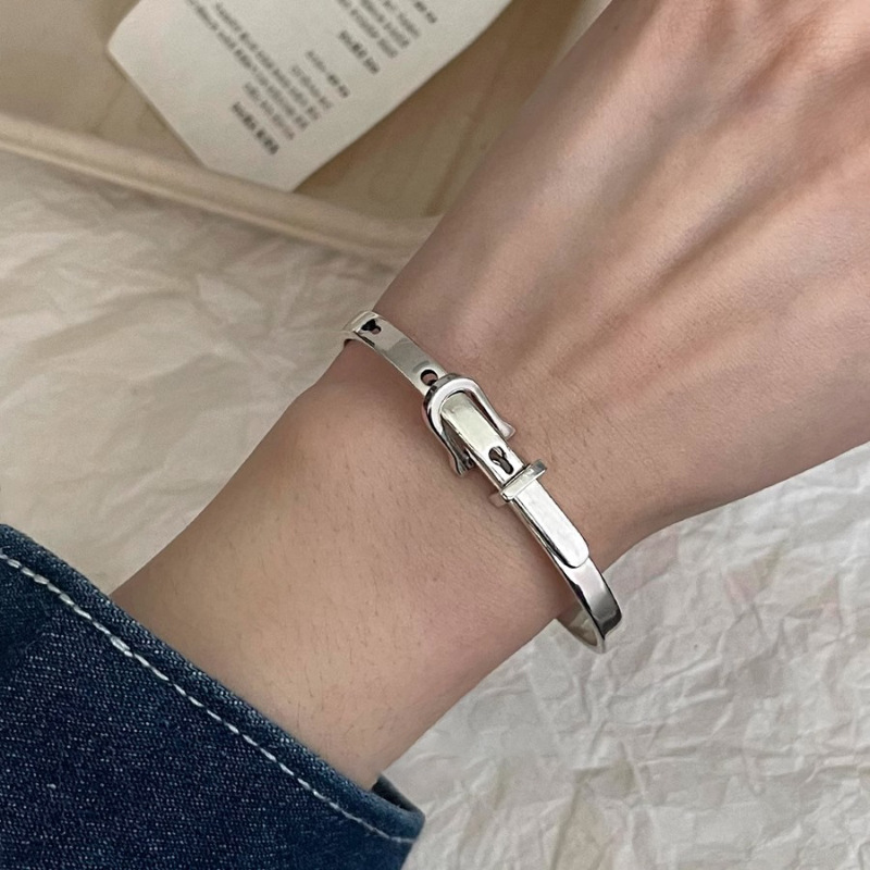 여자를위한 새로운 925 스털링 실버 금속 벨트 빈티지 - Resin Bangle Bracelet 리뷰 및 가격