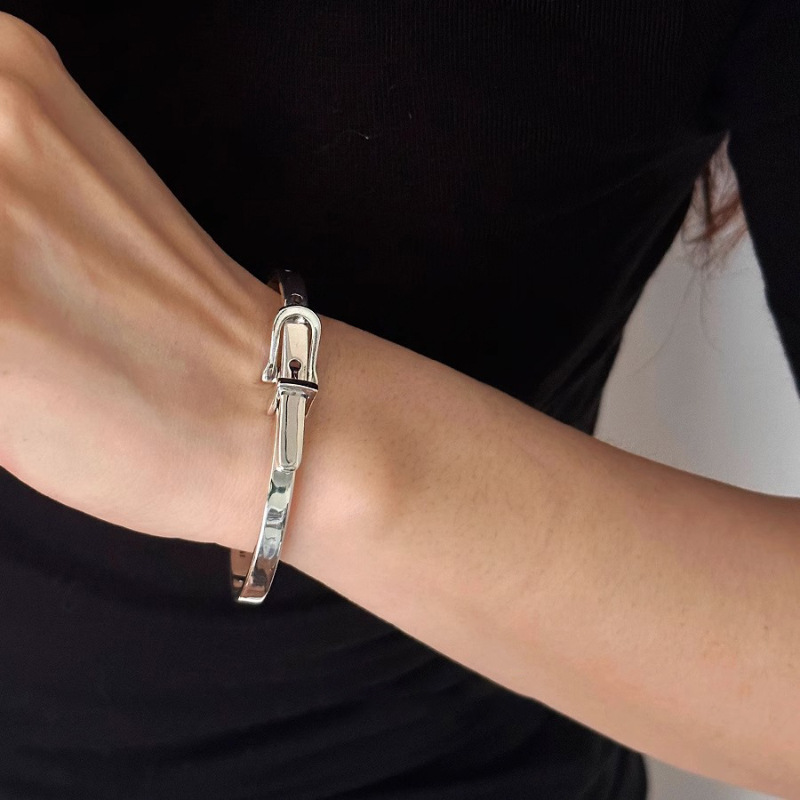 여자를위한 새로운 925 스털링 실버 금속 벨트 빈티지 - Resin Bangle Bracelet 리뷰 및 가격