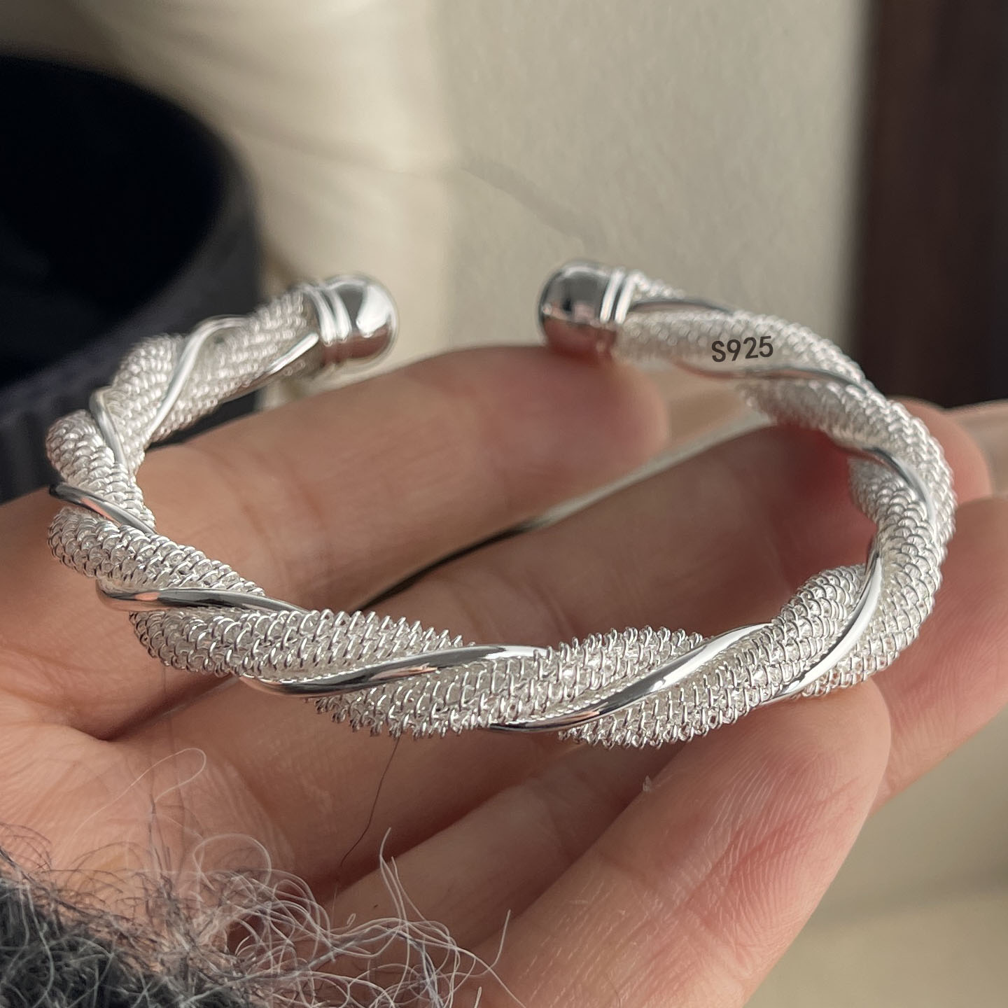 100% 솔리드 925 스털링 실버 레트로 팔찌 (여성 - Resin Bangle Bracelet 리뷰 및 가격