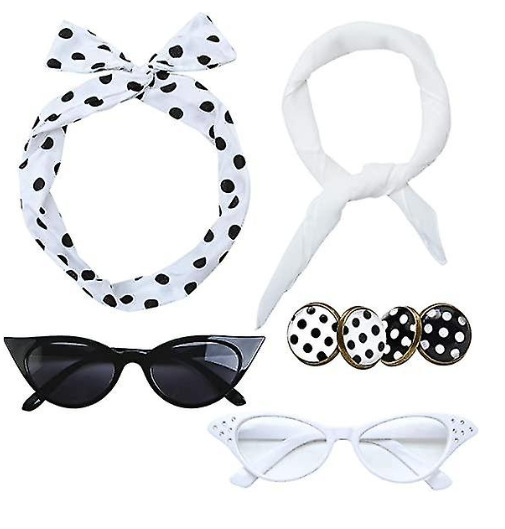 디스코 코스튬 액세서리, 멋진 원피스 고양이 눈 안경, - Women'S Accessories In The 1950S 리뷰 및 가격