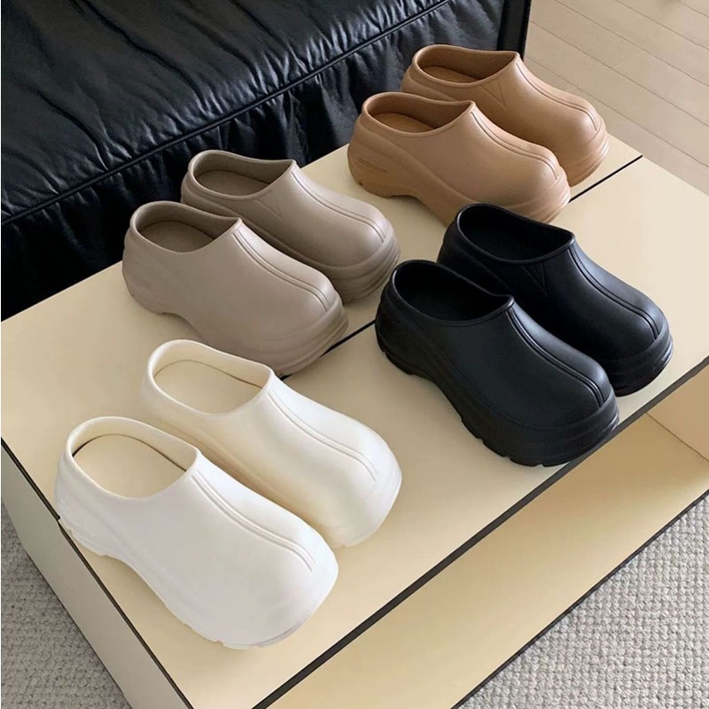 새로운 두꺼운 바닥 요리사 신발 여름 소녀 트렌드 단색 - Women Kitchen Accessories 리뷰 및 가격
